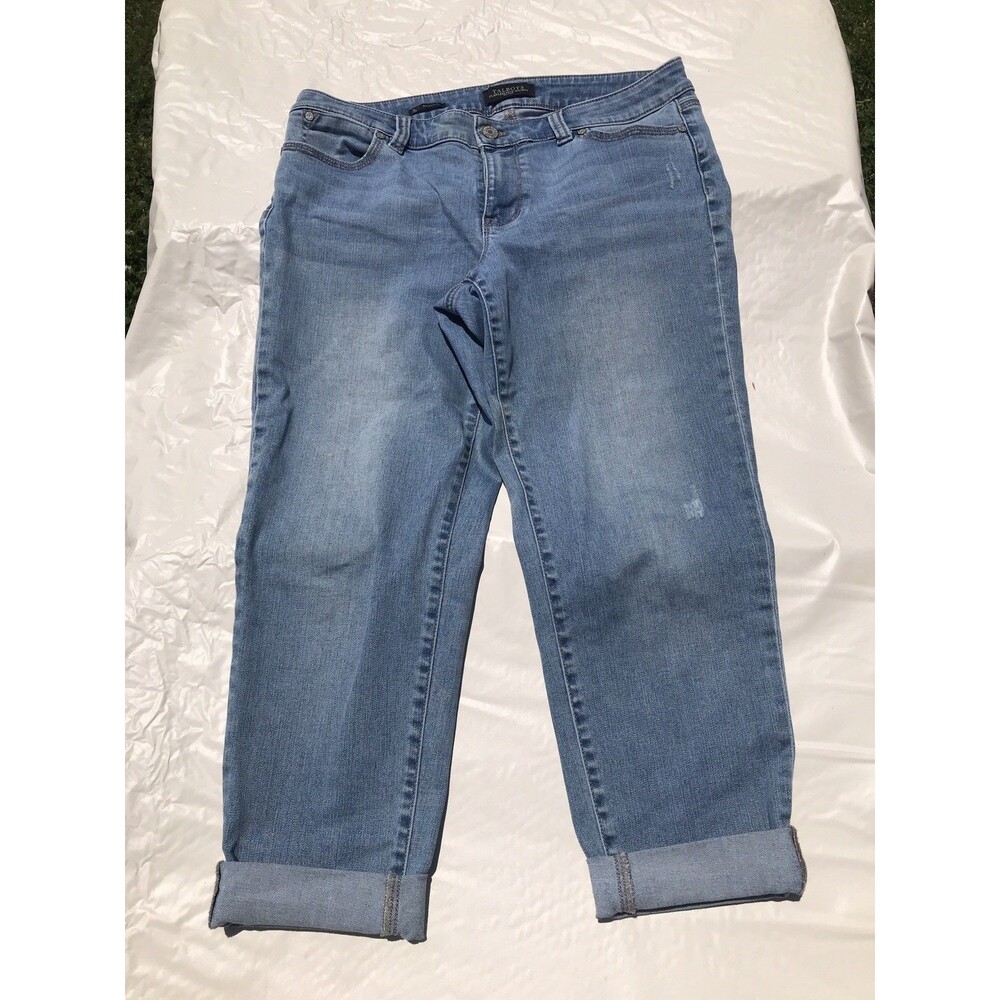 Talbots Flawless Five Pocket Capri Denim Capri Jeans Womens Size 8p
